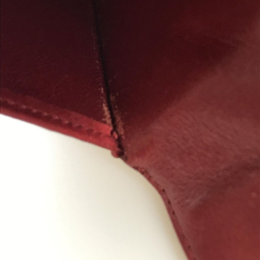 CHANEL Bag Pouch Lambskin Matelasse red Leather Authentic wallet - Picture 11 of 11